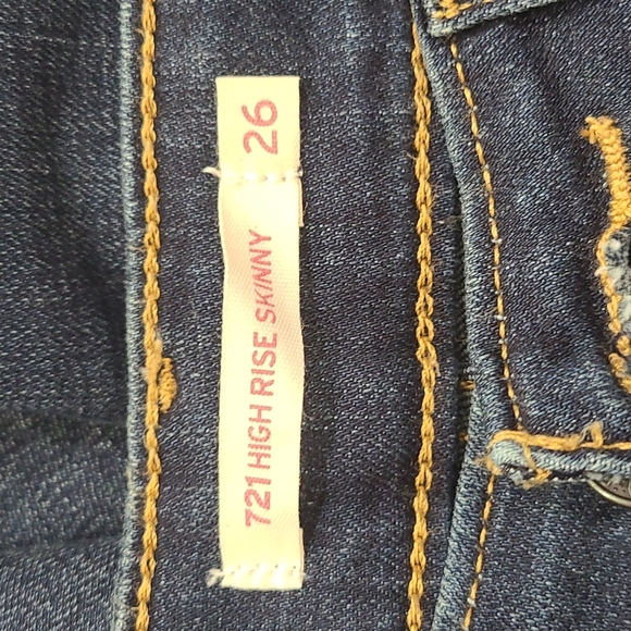 Levis 721 high rise skinny jeans - Picture 3 of 7